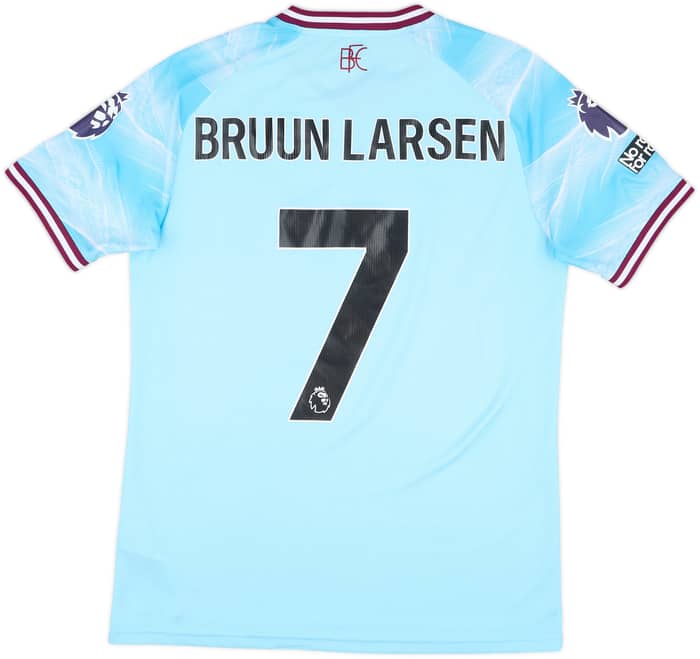 2025-26 Burnley Match Issue Away Shirt Bruun Larsen #7