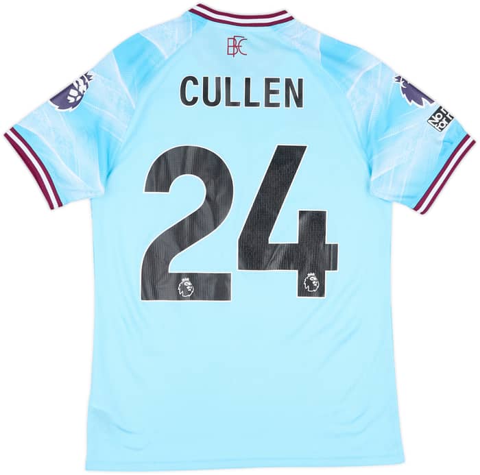 2025-26 Burnley Match Issue Away Shirt Cullen #24