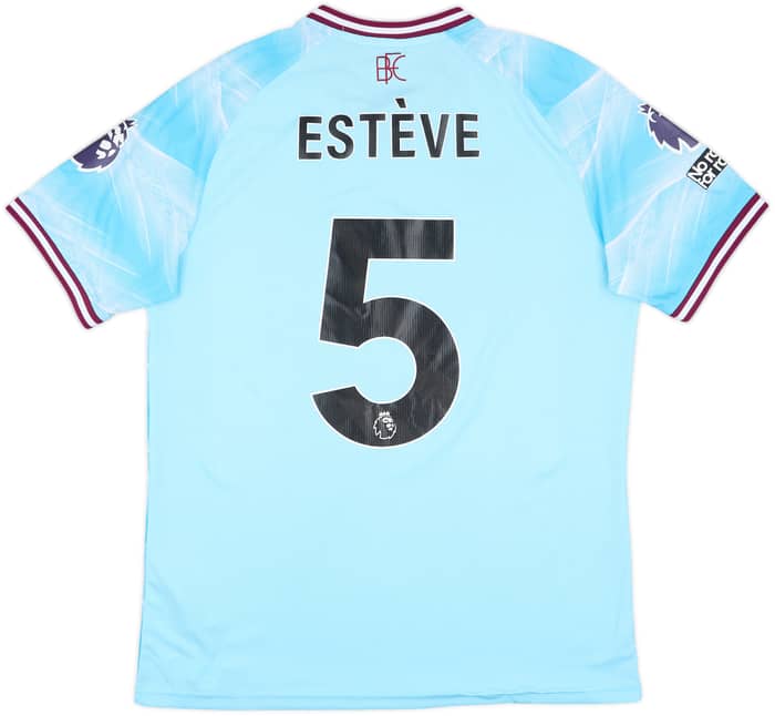 2025-26 Burnley Match Issue Away Shirt Esteve #5
