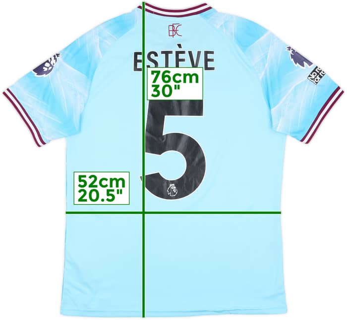 2025-26 Burnley Match Issue Away Shirt Esteve #5