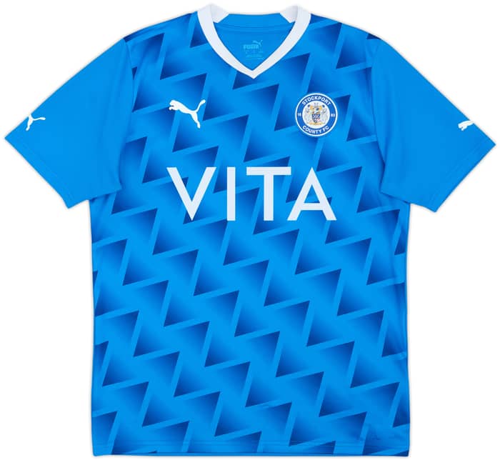 2021-22 Stockport County Home Shirt - 9/10 - (M)