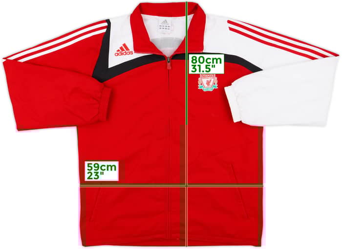 2007-08 Liverpool adidas Track Jacket - 7/10 - (L)