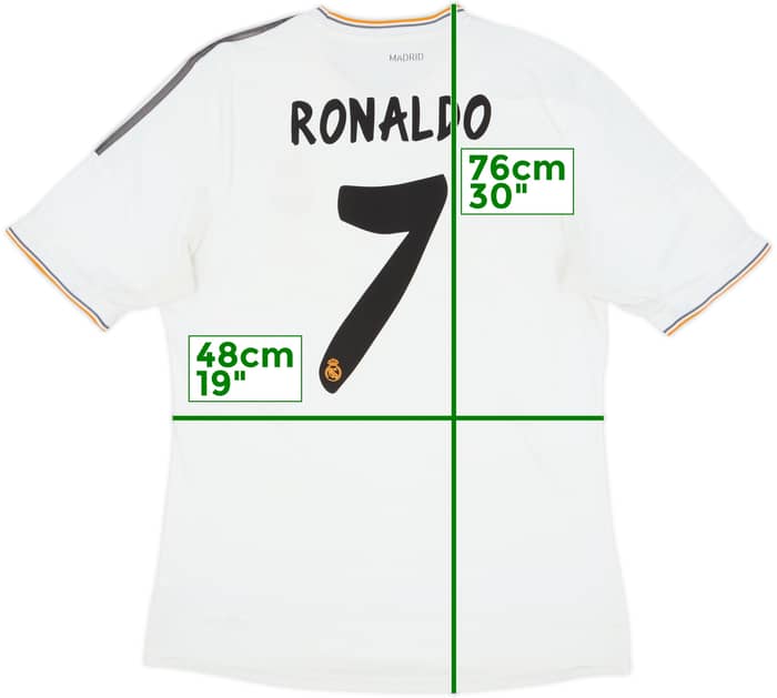 2013-14 Real Madrid Home Shirt Ronaldo #7 - 5/10 - (L)