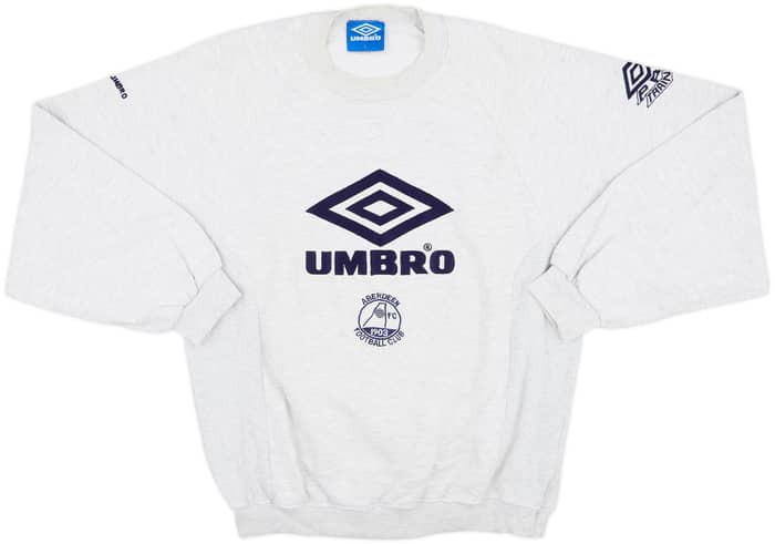 1994-95 Aberdeen Player Issue Umbro Sweat Top - 8/10 - (L)