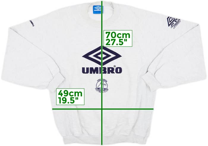 1994-95 Aberdeen Player Issue Umbro Sweat Top - 8/10 - (L)