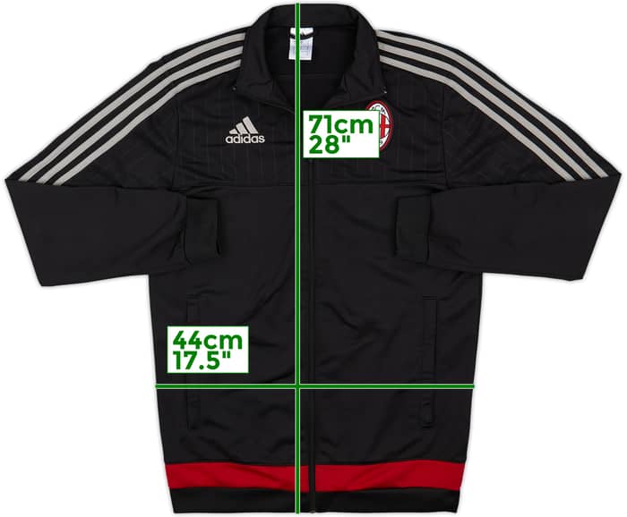 2015-16 AC Milan adidas Track Jacket - 9/10 - (S)