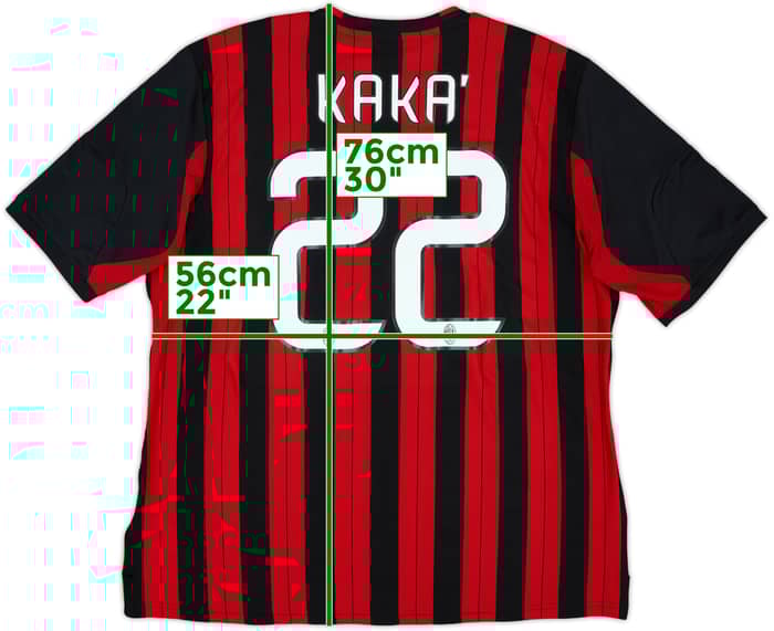 2013-14 AC Milan Home Shirt Kaka #22 - 8/10 - (XL)