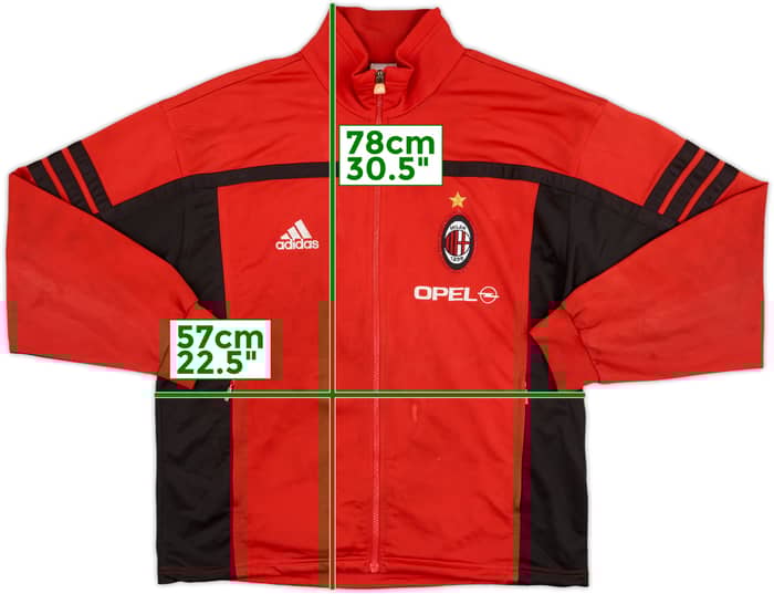 2000-01 AC Milan adidas Track Jacket - 5/10 - (M/L)