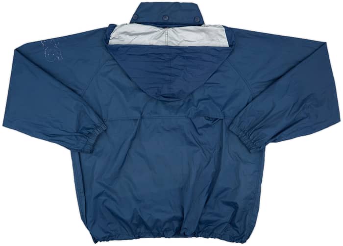 2002-03 Sampdoria Asics 1/4 Zip Hooded Rain Jacket - 5/10 - (XXL)