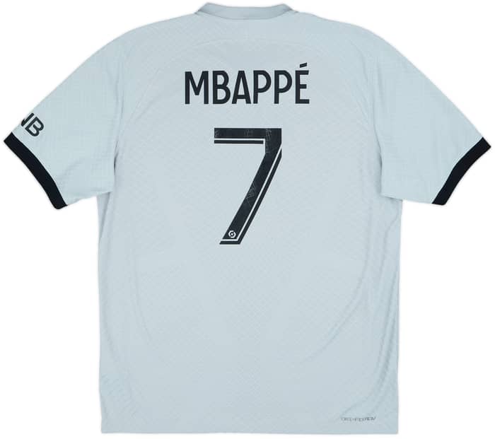 2022-23 Paris Saint-Germain Authentic Away Shirt Mbappe #7 - 9/10 - (L)