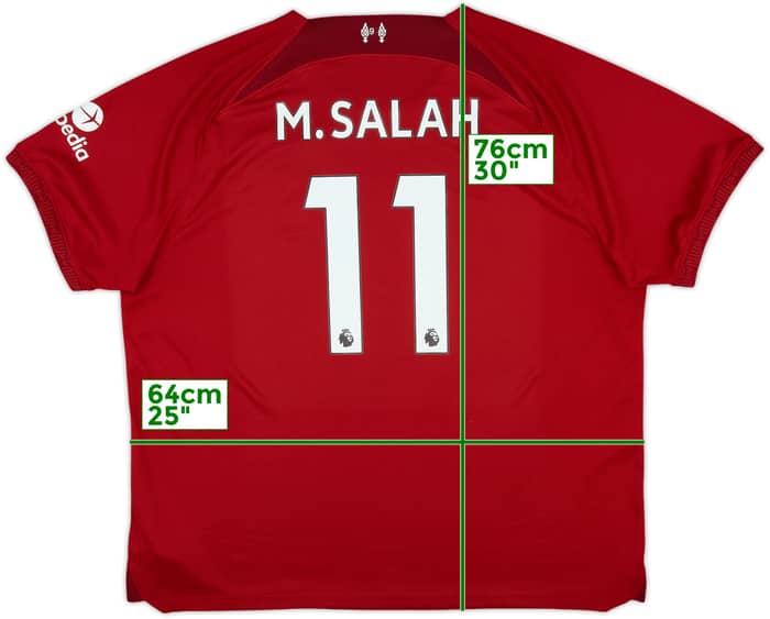 2022-23 Liverpool Home Shirt M.Salah #11 - 8/10 - (XXL)