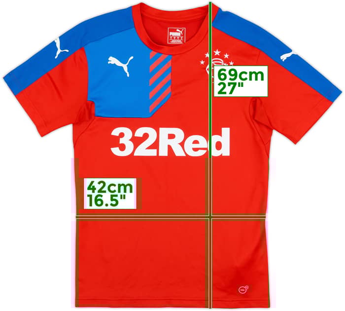 2015-16 Rangers Puma Training Shirt - 9/10 - (S)