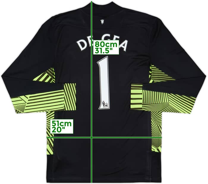 2011-12 Manchester United GK Shirt De Gea #1 - 9/10 - (M)