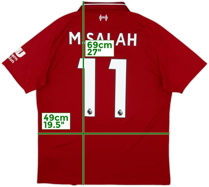 2018-19 Liverpool Home Shirt M.Salah #11 - 6/10 - (M)