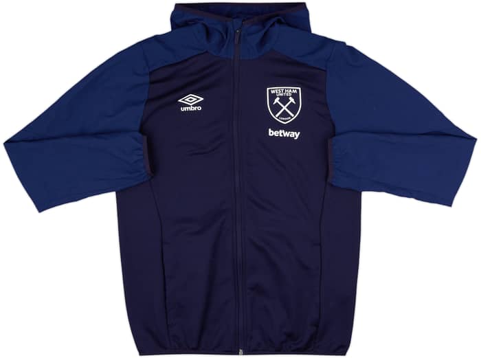 2017-18 West Ham Umbro Hooded Track Jacket - 9/10 - (M)