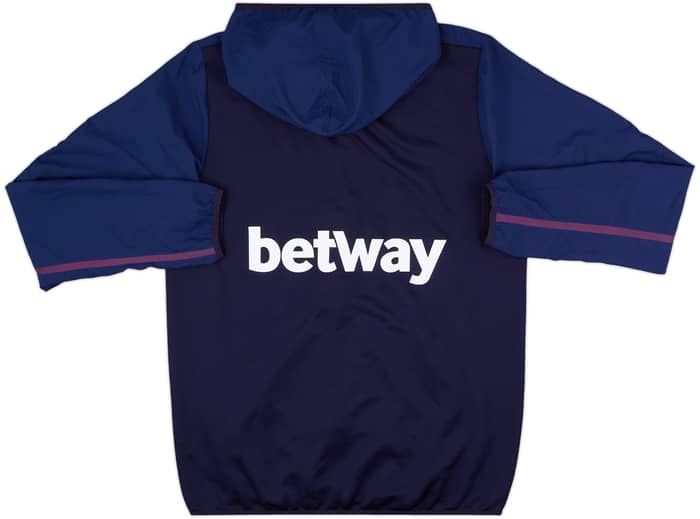 2017-18 West Ham Umbro Hooded Track Jacket - 9/10 - (M)