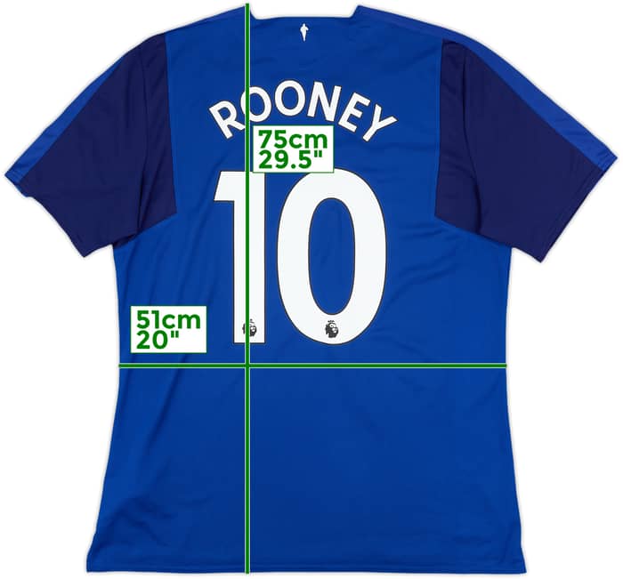 2017-18 Everton Home Shirt Rooney #10 - 8/10 - (XL)