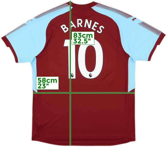 2017-18 Burnley Home Shirt Barnes #10 - 9/10 - (XXL)