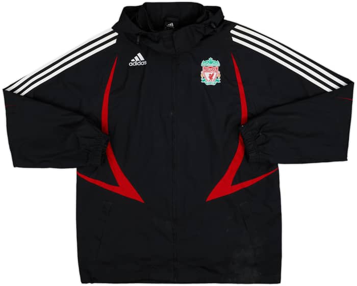 2007-08 Liverpool adidas Hooded Rain Jacket - 6/10 - (L)