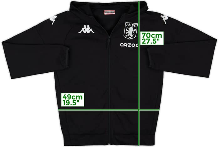 2019-20 Aston Villa Kappa Hooded Track Jacket - 8/10 - (M)