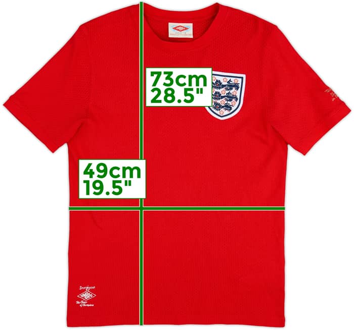 2000s Camiseta Umbro retro de visitante de Inglaterra '1966' #6 - 8/10 - (L)