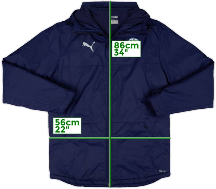 2021-22 Manchester City Puma Padded Bench Coat - 8/10 - (M)