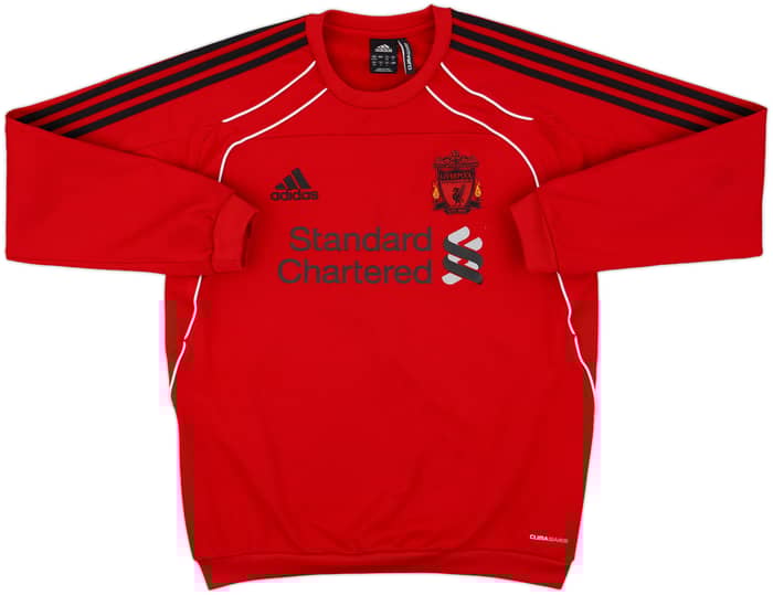2010-11 Liverpool adidas Sweat Top - 8/10 - (M)