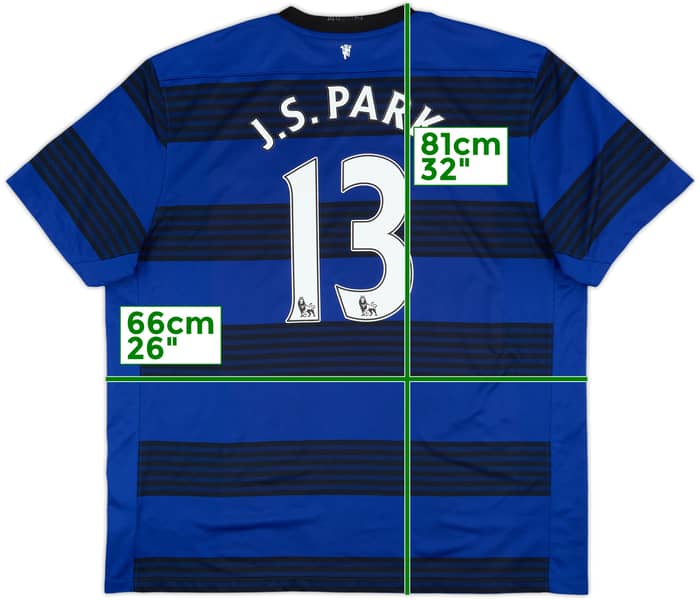 2011-13 Manchester United Away Shirt J.S.Park #13 - 6/10 - (XXL)