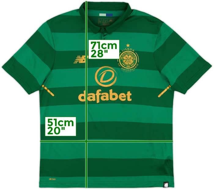 2017-18 Celtic 'Lisbon Lions 50th Anniversary' Away Shirt - 9/10 - (M)