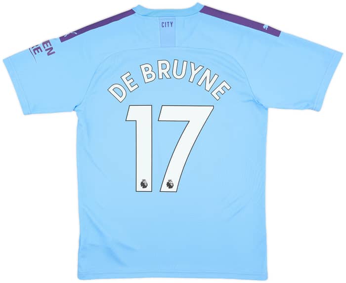 2019-20 Manchester City Home Shirt De Bruyne #17 - 9/10 - (M)