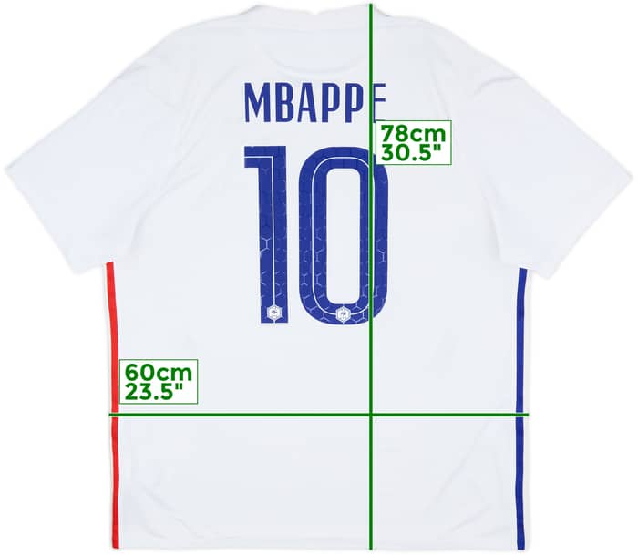 2020-21 France Away Shirt Mbappe #10 - 7/10 - (XL)
