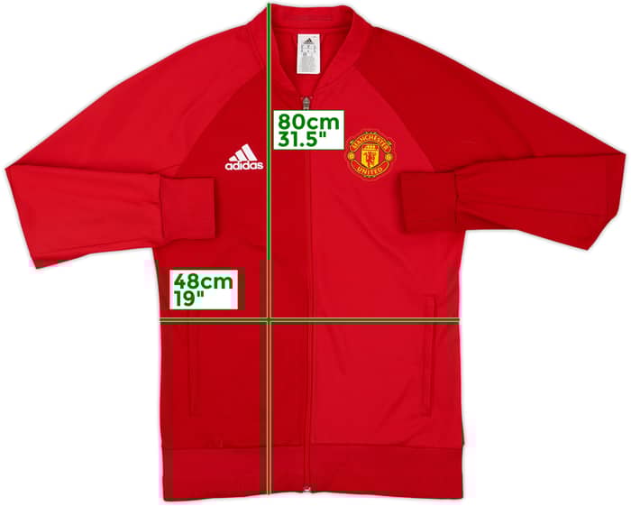 2016-17 Manchester United adidas Track Jacket - 8/10 - (M)