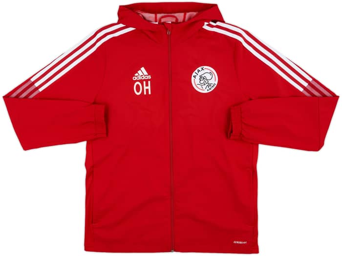 2022-23 Ajax Aintree adidas Staff Issue Hooded Track Jacket OH - 9/10 - (XL.Boys)