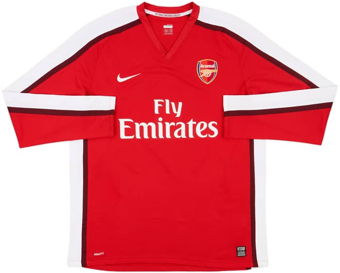2008-10 Arsenal Home L/S Shirt Fabregas #4 - 9/10 - (XL)