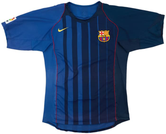 2004-05 Barcelona Away Shirt Ronaldinho #10 - 8/10 - (M)