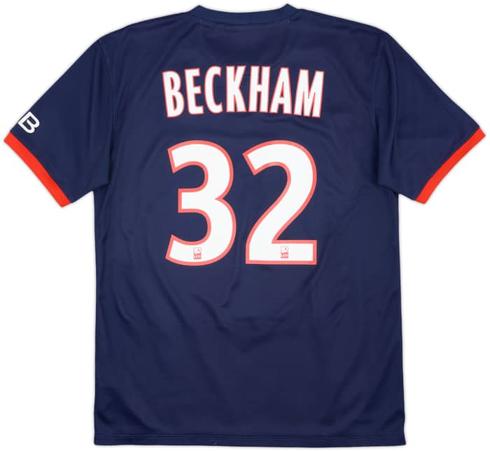 2013-14 Paris Saint-Germain Home Shirt Beckham #32 - 9/10 - (M)