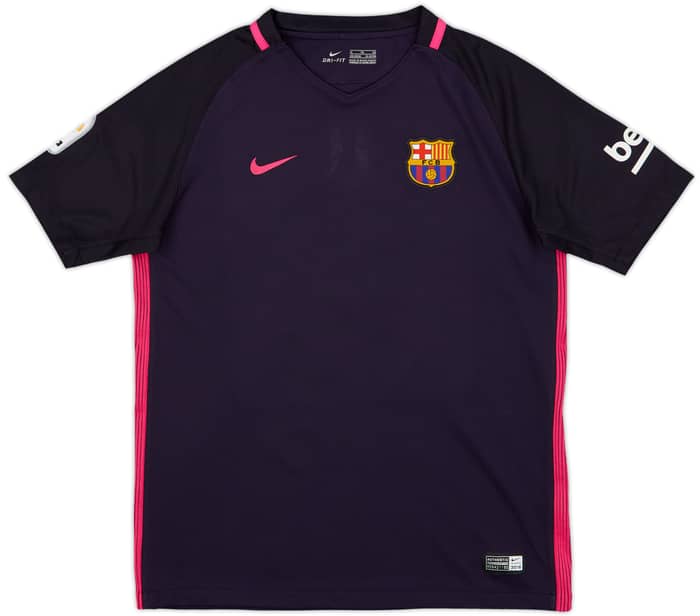 2016-17 Barcelona Away Shirt Messi #10 - 6/10 - (XL.Boys)