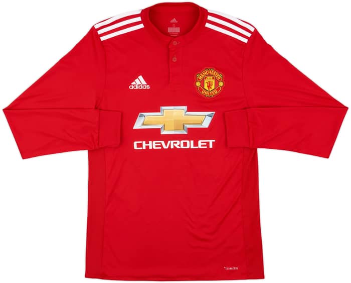 2017-18 Manchester United Home L/S Shirt Lingard #14 - 10/10 - (S)