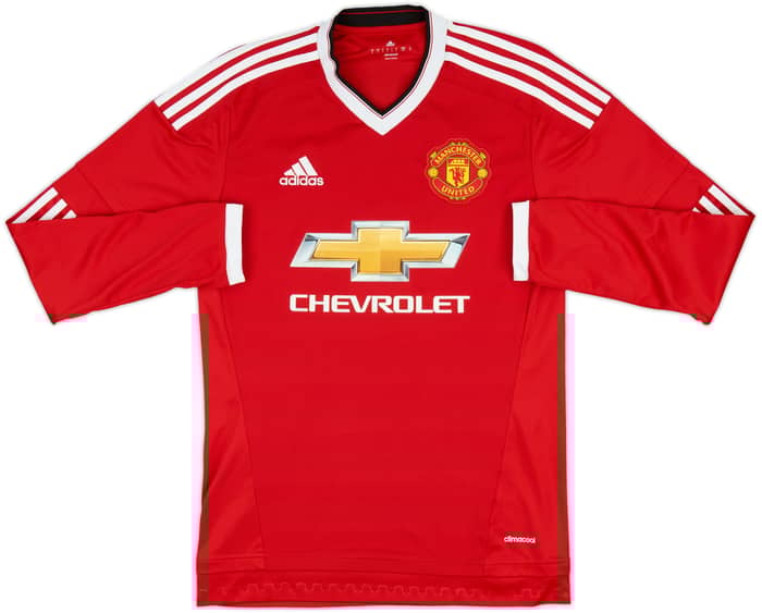 2015-16 Manchester United Home L/S Shirt Rooney #10 - 10/10 - (S)