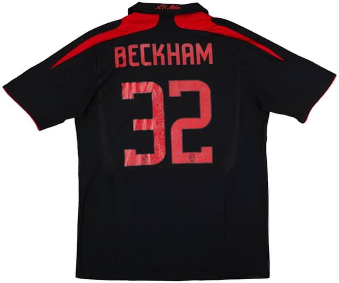 2007-08 AC Milan Authentic Third Shirt Beckham #32 - 6/10 - (XL)