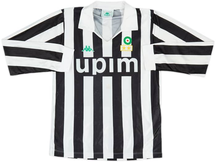 1991-92 Juventus Basic Home L/S Shirt - 8/10 - (M)