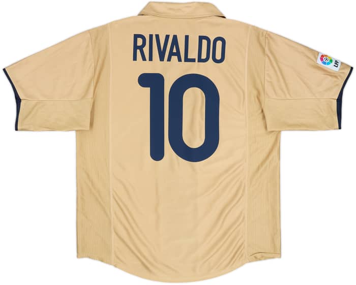 2001-03 Barcelona Away Shirt Rivaldo #10 - 8/10 - (XL)