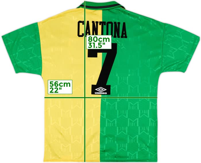 1992-94 Manchester United Third Shirt Cantona #7 - 10/10 - (L)