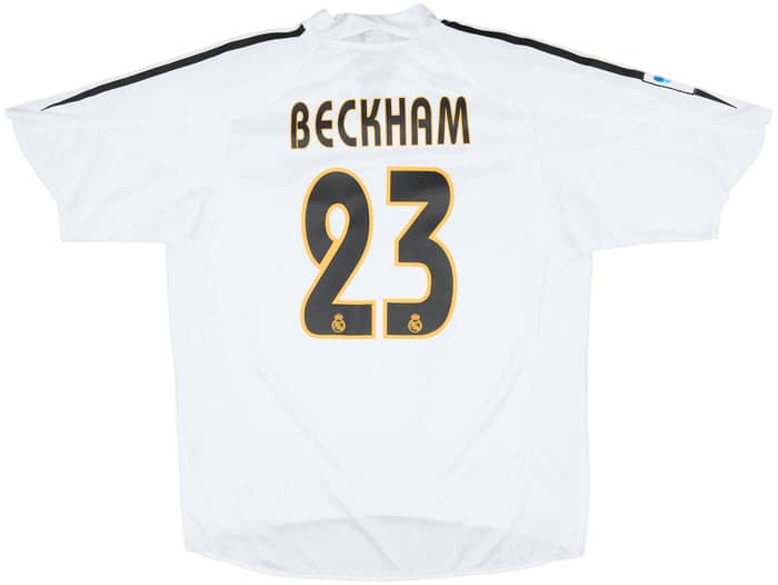 2004-05 Real Madrid Home Shirt Beckham #23 - 8/10 - (L)