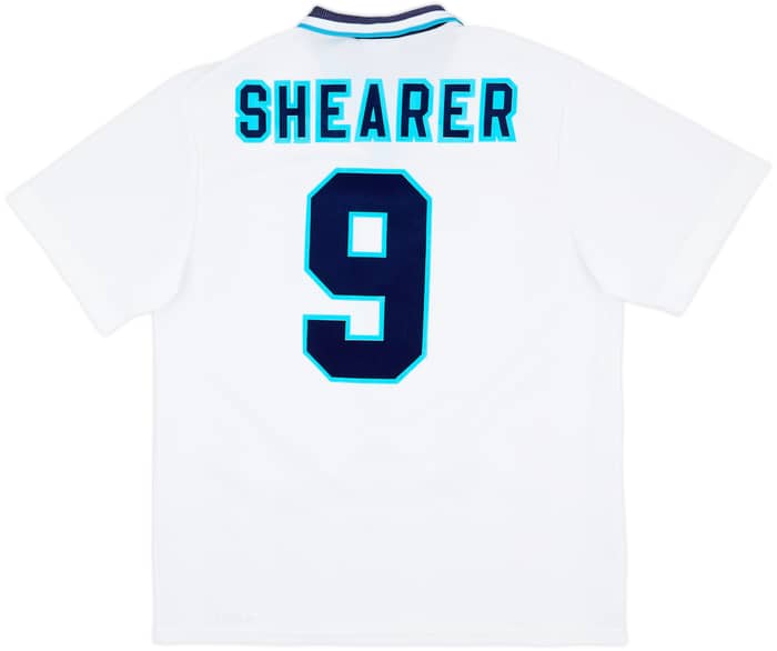 1995-97 England Home Shirt Shearer #9 - 8/10 - (XL)