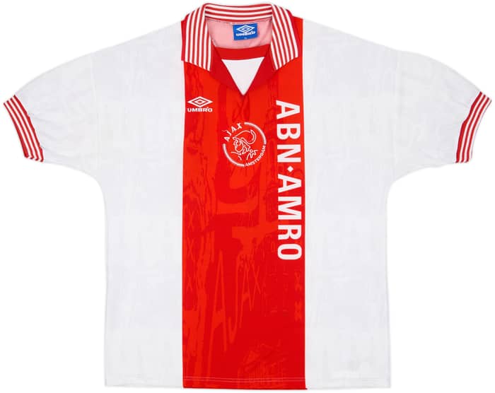 1996-97 Ajax Home Shirt F.DeBoer #4 - 8/10 - (XL)