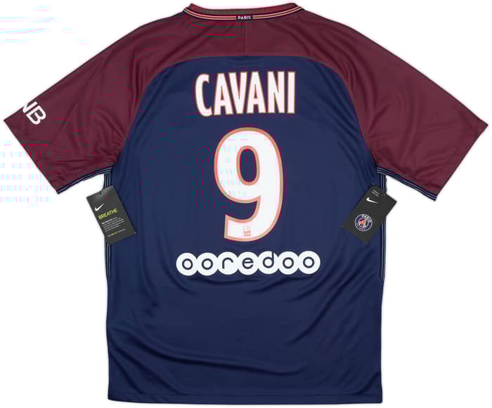 2017-18 Paris Saint-Germain Home Shirt Cavani #9 (M)