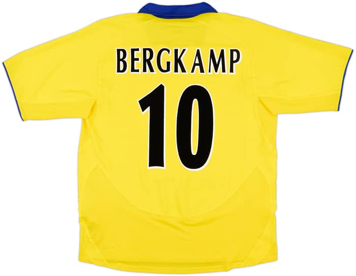 2003-05 Arsenal Away Shirt Bergkamp #10 - 8/10 - (L)
