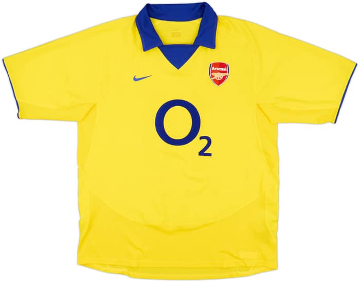 2003-05 Arsenal Away Shirt Bergkamp #10 - 8/10 - (L)
