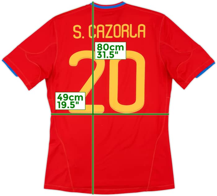 2009-10 Spain Home Shirt S.Cazorla #20 - 10/10 - (M)